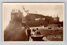 Edinburgh Scotland, Edinburgh Castle One O'Clock Gun Fire, Vintage Postcard picture