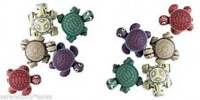 POLYMER CLAY TURTLE MAGNETS Lot of 5 Assorted Colors 24x22mm (1 inch) So CUTE picture