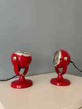 A Pair of Vintage Eyeball Table Lamps Vintage Red Desk Lamp picture