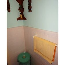 Vintage Reversible Orange & Yellow St. Mary's Hand Towel 1960s mcm bathroom picture