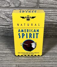 Vintage Metal Natural American Spirit Cigarette Case Holds 20 Class A Cigarettes picture