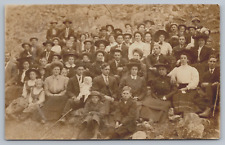 RPPC c 1905 Family Reunion,Wedding ,Church Meeting Postcard #F3 picture
