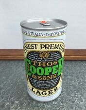 Beer Can Thos Cooper & Sons Finest Premium Lager 25oz Australia Straight Steel picture