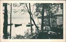 Oakland Maine ME Rocky Shore Camp Campground Vintage Postcard picture