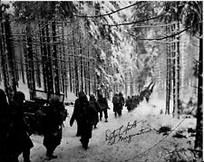 DUTEE SMITH & ED MORGENSTERN BATTLE OF THE BULGE VETERANS RARE SIGNED PHOTO picture