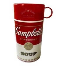 Vintage 1998 Campbells Soup Plastic Thermos Container 11.5 Oz picture