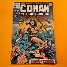 Conan The Barbarian #1 Marvel 1970 1st Appearance of Conan G / VG  BWS art picture
