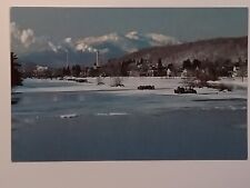 Berlin New Hampshire North Of White Mountains Androscoggin River Frozen Postcard picture
