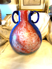 Vintage Heavy Hand Blown Glass Art Vase picture