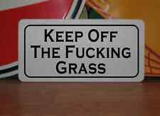 KEEP OFF THE F@%KING GRASS Metal Sign 4 Funny Golf Cosplay Prop TV Film Vintage picture