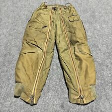 Vintage US Army Air Force A11-A Flight Pants Adult 32 Green WW2 WWII Insulated* picture