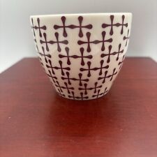 Starbucks 2010 Nesting Stackable Cup Bowl New Bone China Cream Red ++ Design  picture