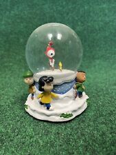 Peanuts Snoopy Linus and Lucy Musical Motion Snow Globe Christmas Winter Skating picture