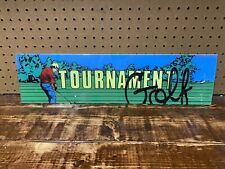Original Vintage Tournament Golf Arcade Sign Marquee 1980s Video Game picture