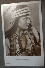 RPPC RUDOLPH VALENTINO AS THE SHEIK, 1921 FILM.  REAL PHOTOGRAPH POSTCARD. picture