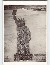 Postcard Human Statue Of Liberty, At Camp Dodge, Des Moines, Iowa picture