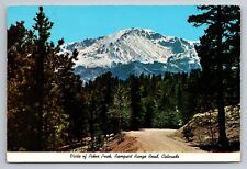 Vista Of Pikes Peaks Rampart Range Road Posted 1982 Colorado Springs picture