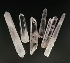Lot Of 6 Quartz Towers Clear Crystal 422g Columns Point Gemstone Obelisk  picture