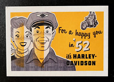 2003 Postcard Harley Davidson Milwaukee WI 1952 Advertisement Card    A5 picture