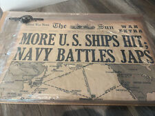 VINTAGE NEW YORK Sun WW2 Newspaper December 8, 1941, Historic Archives picture
