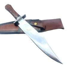 Alamo Musso Bowie Knife Full Tang Knife Handmade D2 Steel Mirror Polished Blade picture