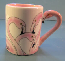 Pink Flamingo Coffee Mug Cup Sarsaparilla Deco Designs 5 & Dime 1986 Boxed NOS  picture