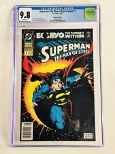 Superman: The Man of Steel Annual 1 DC 1992 CGC 9.8 NEWSSTAND HFT RARE 1 Of 1 picture