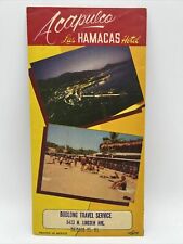 1965 LAS HAMACAS HOTEL ACAPULCO MEXICO Budlong Travel Guide Brochure Chicago IL picture