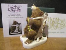 Harmony Kingdom Moving House Bear Scratching Back on Stump Animals Home SGN RARE picture