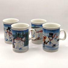 Mister Snowman Porcelain Mug Set of 4 Designs Ruth Boden Dunoon Scotland picture