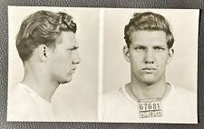 1949 Cleveland Ohio Mugshot Wavy Hair BIG Ears BIG Forehead Torn Shirt BIG Neck picture