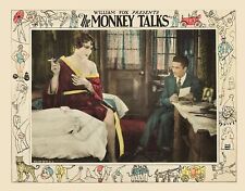 1927 OLIVE BORDEN in THE MONKEY TALKS Mini Lobby Card Photo  (208-z ) picture