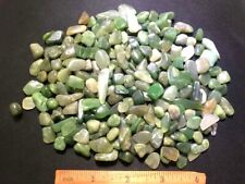 1/2 lb Bulk Natural Green Jade Loose Stone Freefrom Beads Tumbled Gemstone Chip picture