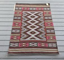 Large Impressive Charlene Laughing Crystal Navajo Rug Weaving Tapestry 48x67 In picture