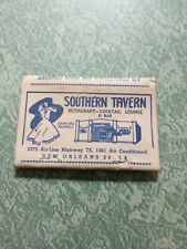 Vintage Matchbook Ephemera Collectible F41 New Orleans Louisiana Southern Tavern picture