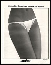 1980's Lingerie Panty Magazine Print Ad Women Fashion -1pg picture