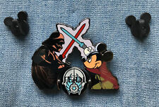 2008 Disney Star Wars Pin - Mickey Mouse Vs Darth Vader  - Spinning Jedi Or Sith picture