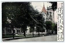 1907 Exterior View St James Church Building Bay City Michigan MI Posted Postcard picture