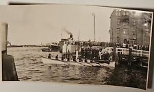 WW2 Original Photo German Navy VIP ADMIRAL Departing by Row Boat  Kriegsmarine picture