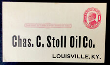 Louisville Kentucky Chas C Stoll Oil Co one cent postal card advertising picture