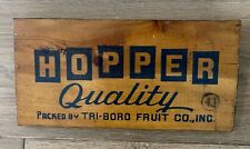 Vintage Hopper Fruit Crate Sign picture