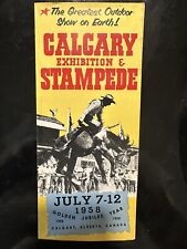 Vintage 1958 Calgary Canada Exhibition & Stampede Rodeo Parade Brochure picture