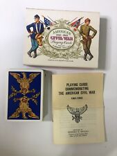 1981 American 1861-1865 Civil War Playing Cards Single Deck Fournier COMPLETE picture