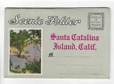 VINTAGE-POSTCARD FOLDER-SANTA CATALINA ISLAND, CALIFORNIA picture