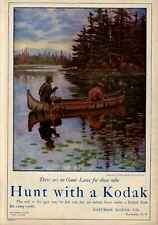 DEER HUNTING FROM CANOE BY A. B. FROST NO GAME LAWS HUNT WITH KODAK CAMERA picture