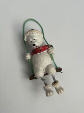 Vintage Christmas Ornament Polar Bear on Swing picture