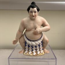 Vintage Japanese Hakata Sumo Wrestler Figurine Ceramic Collectible Man Japan picture