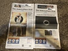 April 8/9, 2024 Indianapolis Star-Total Solar Eclipse Newspapers (USED) picture