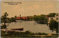 Vintage 1910s WESTBROOK, Maine Postcard 