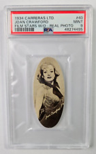 1934 Carreras Oval Film Stars W/O Real Photos #40 JOAN CRAWFORD PSA 9 MINT (A) picture